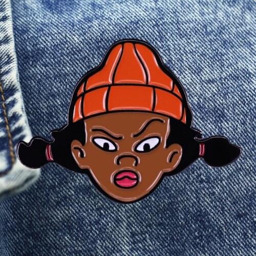 Cute Tomboy Cartoon Brooch Metal Enamel Lapel Badge Collect Denim Jacket Backpack Pin Decoration Children Fashion Jewelry Gifts