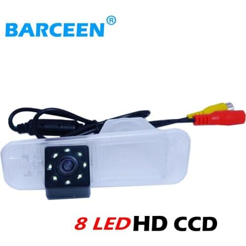 Special car parking camera auto type hd ccd image sensor 8 led brigh lights glass lens material suitable for kia k2 sedan