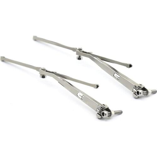 2pcs Movable Metal Windshield Wipers RC Car DIY Upgrade Accessories for 1/10 RC Car 90046 SCX10III
