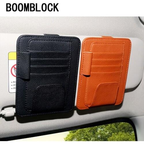 Car Sun Visor Organizer Tool Card Storage Bag For Hyundai I30 IX35 Nissan Juke Subaru Suzuki Vitara Swift Opel Insignia