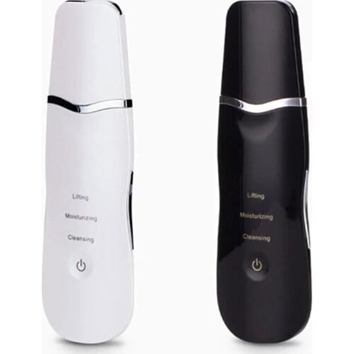 Ultrasonic Pore Cleanser Hot Dead Skin Blackhead Wrinkles Removal Massage Scrubber Vibrate Deep Face Cleaning Lift Shovel Beauty