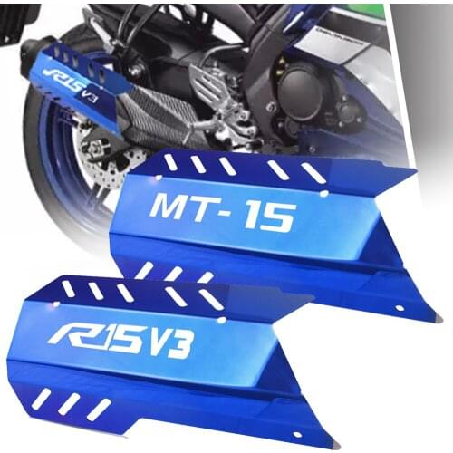 For Yamaha YZFR15 YZF R15 V3 2017 2018 2019 2020 2021 Motorcycle Exhaust Shield Muffler Pipe Protector Cover Heat Shield MT15