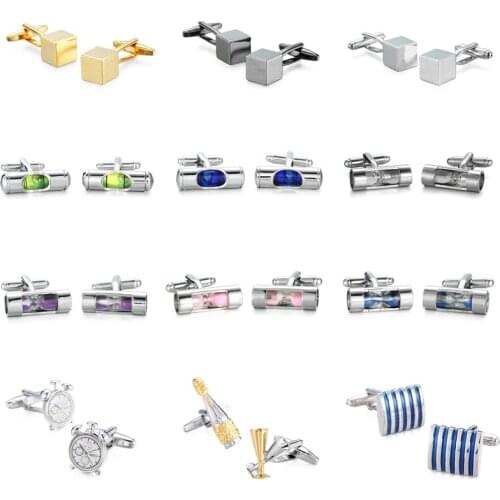 High quality mens shirts Cufflinks new fashion boutique jewelry hourglass & Crystal cufflinks, French shirt accessories
