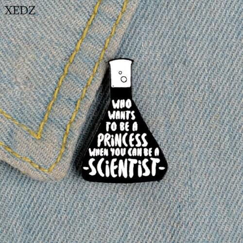 XEDZ New Black Potion Bottle SCIENTIST Magic Potion Brooch Child Cartoon Horror Potion Jewelry Fashion Denim Clothes Pendant Gif