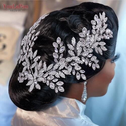 YouLaPan HP396 Luxury Bridal Jewellery Hair Accessory Crystal Bridal Headpieces for Wedding Tiara Rhinestone Bridal Headband