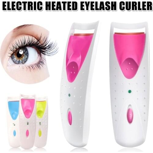 Women Electric Heated Eyelash Curler Lasting Curl Eye Lash Perm Automatic Eyelashes Clip Make Up Tool WH998