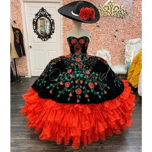 Quinceanera Dresses with Embroidered Sweetheart Sweet 16 Dress vestido de 15 anos 2021 Ball Prom Gowns
