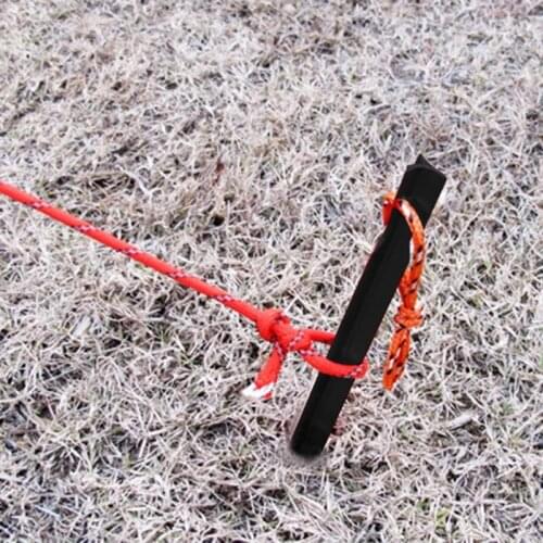 12 Pcs Aluminum Alloy Tent Pegs Nail with Rope Stake Camping Hiking Equipment 18CM Outdoor Traveling Tent Accessories