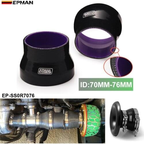 2.75"-3"70mm-76mm Turbo Intercooler Pipe 4-Ply Silicone Transition Coupler Hose Reducer For BMW MINI COOPER EP-SS0R7076