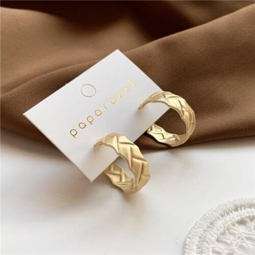 2021 Fashion Minimalist Large Circle Geometric Round Big Hoop Earrings For Women Girl Wedding Party Jewelry Gift