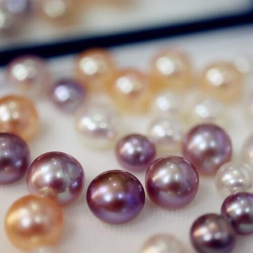 3-13mm Natural AAAA Pink/White/Purple Pearl Mussel Steamed Bread Shape Pearl Loose Pearl Jewelry Earrings Making DIY Wholesale
