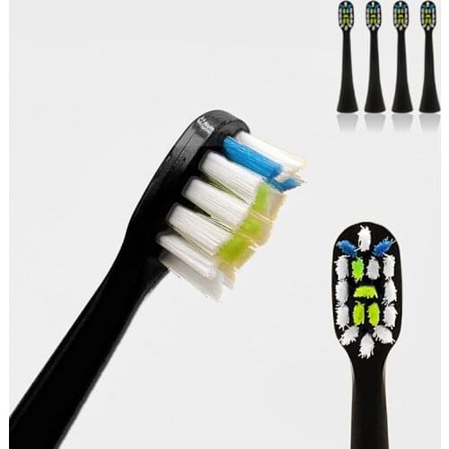 4pcs For Soocas X3 Toothbrush Heads Foodgrade Bristle For Soocare Soocas X5 X3 X1 Anti-dust Cap Replacement Electric Brush Heads