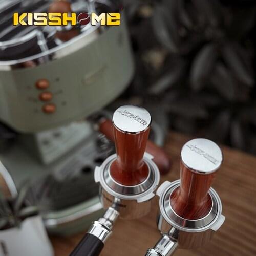 MHW-3BOMBER Food Grade 51/53/58mm Coffee Tamper Wooden Handle Barista Espresso maker Grinder Handmade