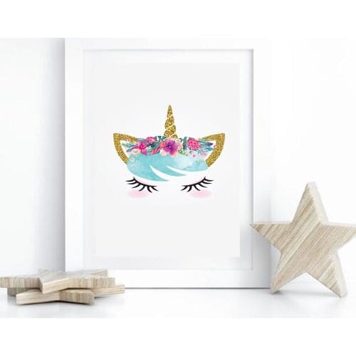 Abstract unicorn Nordic Decoration Home Canvas Art Painting Wall Picture Bathroom Decor Home Decor