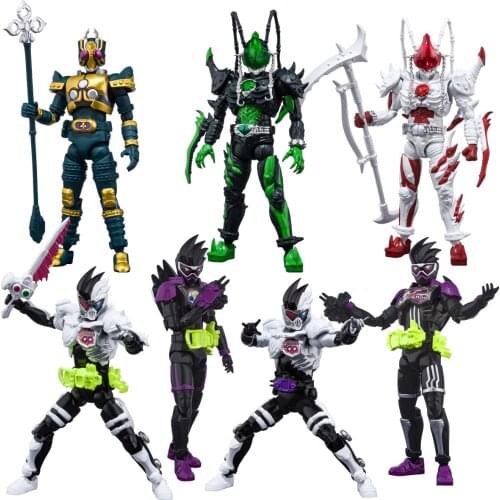 Bandai Genuine CANDY TOY Shodo Series Kamen Rider Genm Leangle Joker Action Figure Model Ornaments Toys
