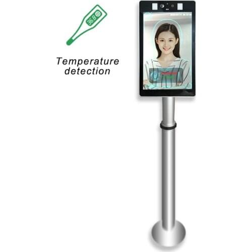Facial recognition biometric checking machine camera temperature body thermal scanner