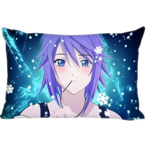 Big Size Rosario to Vampire Pillowcase Home Wedding Decorative Pillow Cover Rectangle Zipper Pillow Cases Satin Fabric A12.21