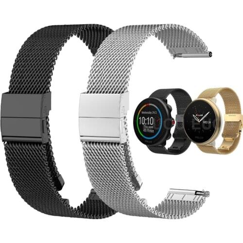 For POLAR IGNITE 2 Metal Stainless Steel Mesh Belt Strap / VANTAGE M2 M / UNITE/ GRIT X Watch Band Wristband Bracelet Watchband