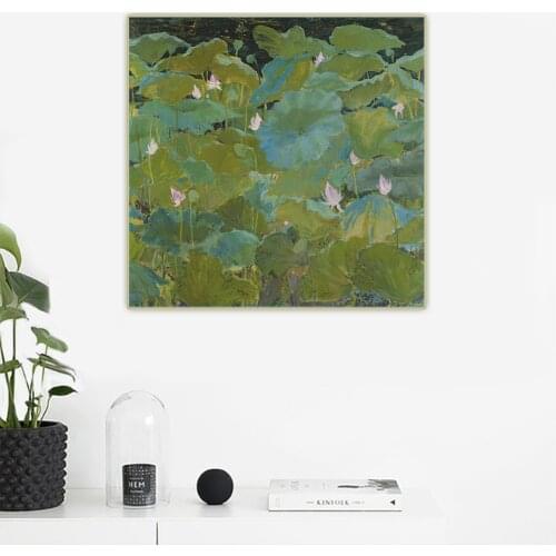 Citon Mikhail Guida《Lotus》Canvas Art Oil Painting Artwork Poster Picture Wall Decor Home Living room Decoration