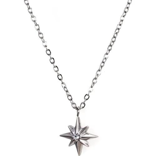 Star Necklace For Women 2021 Stainless Steel Jewelry On The Neck Choker Necklace Pendant Fashion Jewelry Accessories