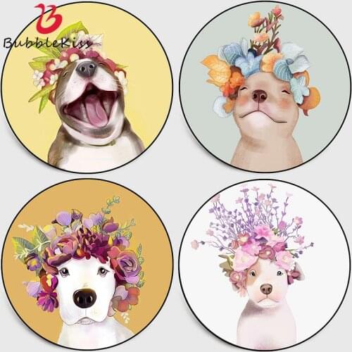 Bubble Kiss Round Carpet For Kids Room Modern Cartoon Non-Slip Living Room Decor Area Rug Customized Boys Bedroom Decor Mats