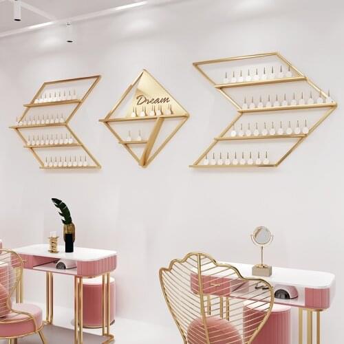 Nail shop nail polish wall shelf nail polish rack nail polish gel rack wall rack display rack closet organizer storage shelf