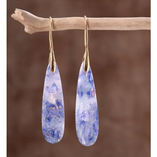 Summer Holiday Jewelry Boho Hook Teardrop Earrings