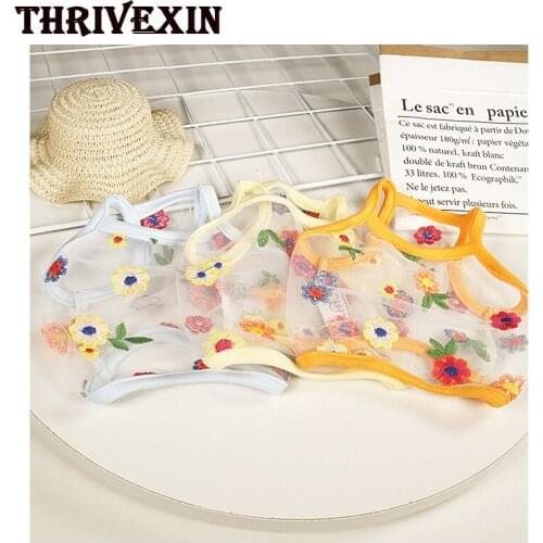 Pet Clothes Summer Cat Clothes Korean Version of Short Cats and Dogs Thin Cute Vest Teddy Schnauzer Fighting Clothes Dog Clothes