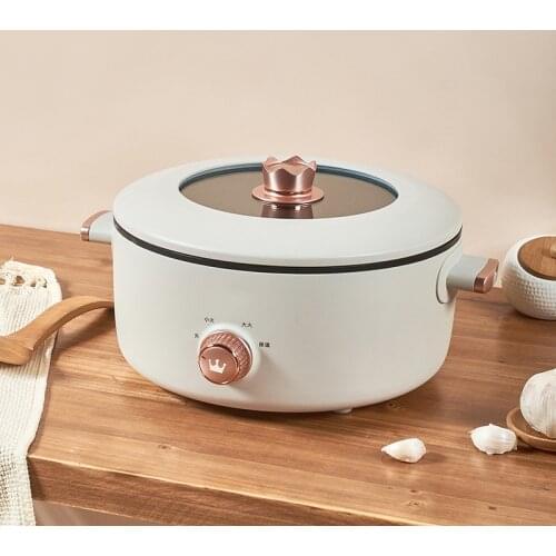 Multifunctional Electric Cooker 3L Health Universal Pan Wok MINI Hot Pot 1200W For Home Student Dormitory