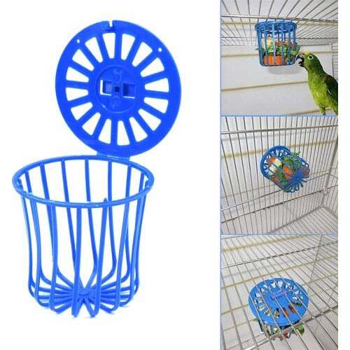 Legendog 1pc Creative Multi-Purpose Cage Hanging Toys Bird Fruit Vegetable Feeder Basket Parrot Window Bird Feeder