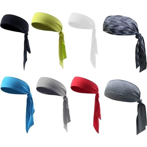 Sport Running Fitness Sweatband Cycling Workout Yoga Headband Gym Headscarf Tennis Hair Band Girls Bandages Bicycle Men Women