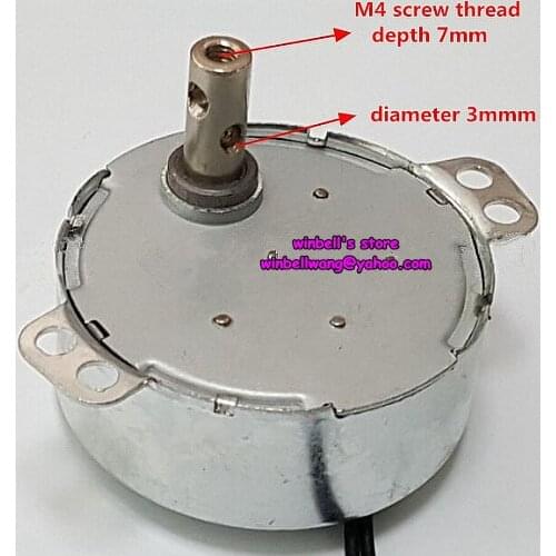 50TYZ permanent magnet synchronous motor 220V Micro AC motor 5RPM 4W undirectional AC motor