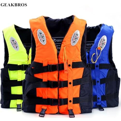 Universal Life Jacket Safety Life Vest Outdoor Swimming Boating Skiing Driving Vest Survival Suit for Adult Children S -XXXL