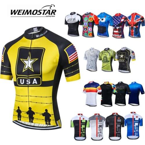 Wemostar Cycling Jersey Mens New MTB Short Sleeve Biking Sweatshirt Breathable Team Racing Sports Bicycle Bike Clothing CD6084