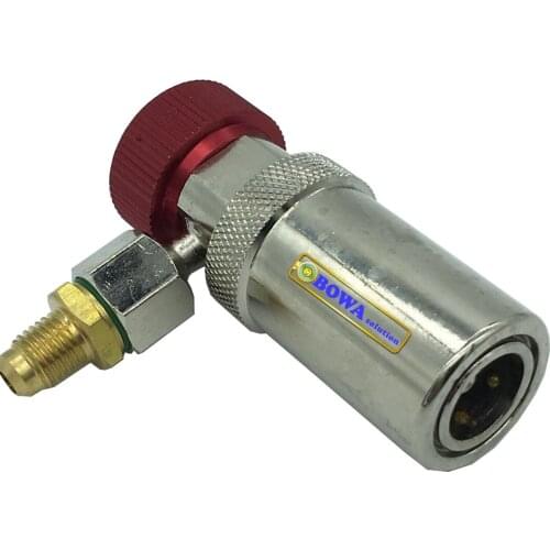 High quality and special design quick coupler for BWM auto air conditioner refrigerant/coolant charging, across thick plate