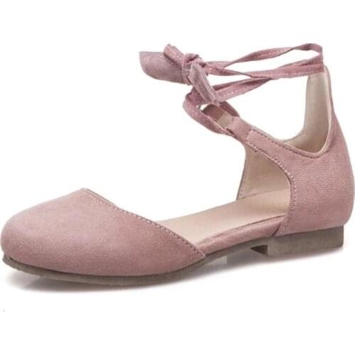 Big Size ladies high heels women shoes woman pumps Roundheaded buckle single shoe woman