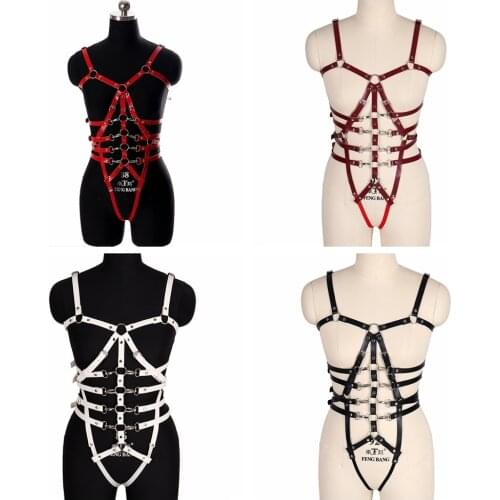 Caged Bralette Ladies Strappy Bra Adjust Halter Bra Tops Pole Dance Rave Wear Plus Size Sexy Harness Bra Body Belt Lingerie Set