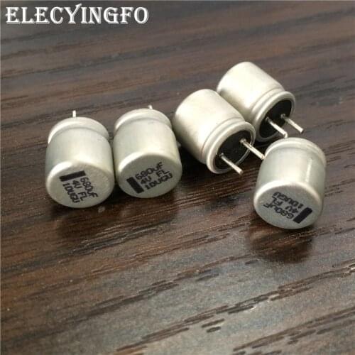 10Pcs/200Pcs 680uF 4V FL Series 8x9mm Low ESR Original 4V680uF VGA/Motherboard Capacitor