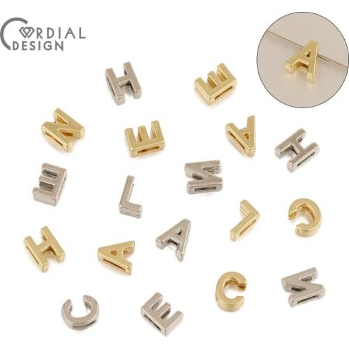 Cordial Design 100Pcs Choose/Jewelry Accessories/DIY/Bracelet Pendants/Hand Made/Letter Shape/Jewelry Findings & Components