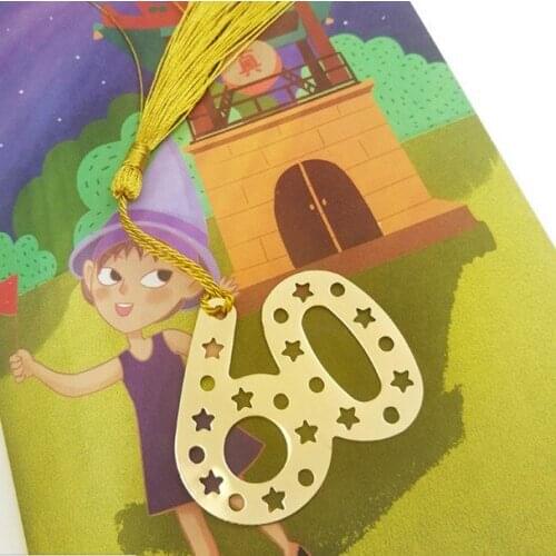 20Pcs/lot) 60th design Bookmark Favors for 60th Wedding anniversary gifts and 60th Birthday gifts and Party Favors