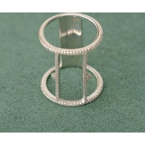 Amorita boutique 925 Full drill design fashion minimalism ring