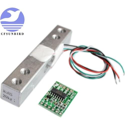 CFsunbird Digital Load Cell Weight Sensor 20KG Portable Electronic Kitchen Scale + HX711 Weighing Sensors Ad Module