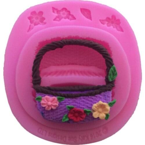 Flower Basket Silicone Cake Mold Fondant Molds Cake Decorating Tools DIY Tools Chocolate Sugar Craft Jello Jelly Cooking Mould