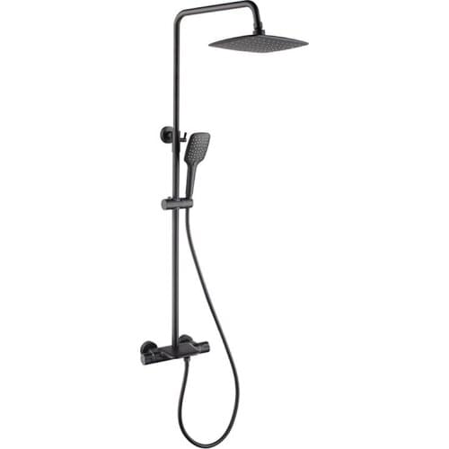 All copper shower set with wall mounted bathroom booster bath shower lifting shower