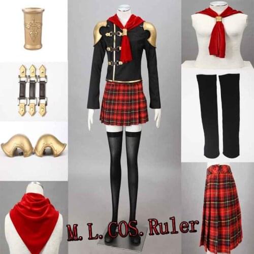 Hot Game FF Final Fantasy Type-0 Cater Cinque Cosplay Costume FF Zero Custom Made Adult Any Size Full Set