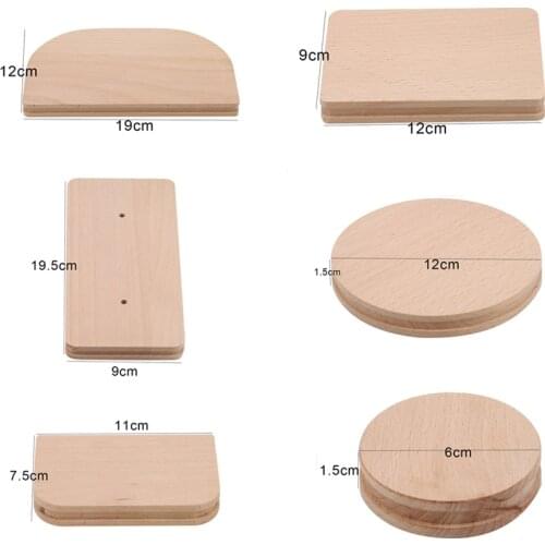 Zipper Installation Assistant Leather Craft Tool Wooden DIY Leather Craft Upper Zipper Correction Template Hand Craft Tool
