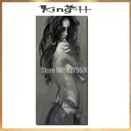Top Artwork Nude Women Oil Painting On Canvas Modern Abstract Home Decor Wall Art Picture Handmade Naked Back Acrylic Paintings