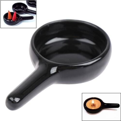 1pc Ceramic Candle Holder Wax Melt Oil Burner Diffuser Fragrance Tray Aromatherapy Furnace Candlestick Home Decoration