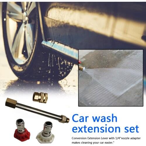 Car Water Gun Extension Rod Kit Pressure Cleaner Connector Nozzles Water Jet Telescoping Replacement Lance Cleaner
