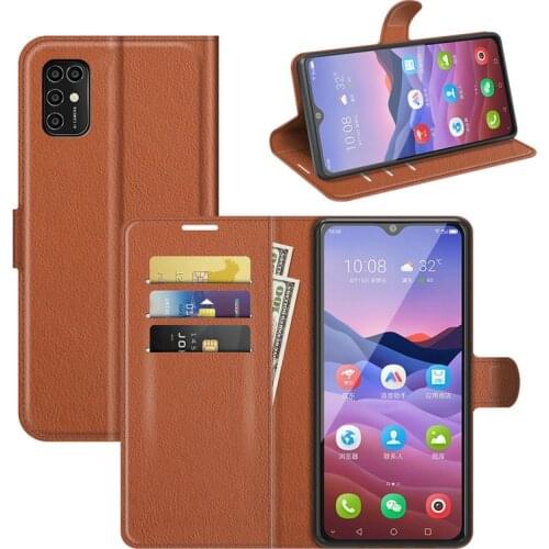 Flip Leather Cover for ZTE Blade V2020 Smart 6.82" ZTE V2020 V 2020 6.53" Wallet Phone Case with Stand